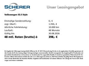 Volkswagen ID.3 Neo Style 58 kWh AHK POWERSOCKET 19"ALU