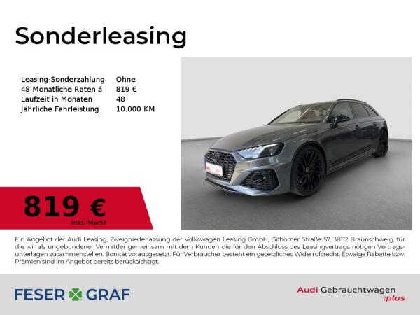 Abbildung Leasingangebot Audi RS4