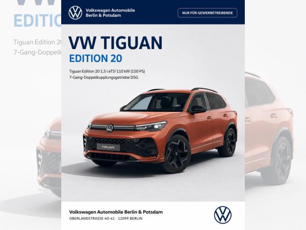 Volkswagen Tiguan 1.5 OPF 110kW - 150PS DSG EDITION 20 SONDERMODELL