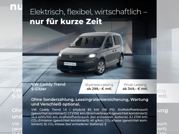 Volkswagen Caddy 1.5 TSI eHybrid DSG Trend⚡HYBRID-WOCHEN!⚡