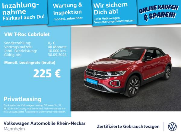 Volkswagen T-Roc Cabrio 1.0 TSI GOAL Navi Kamera LED uvm