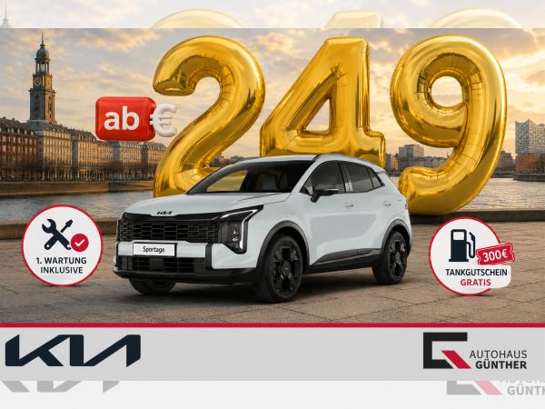 Kia Sportage 150PS AT Black Edition *sofort verfügbar* 1. Wartung inkl. + 300€ Tankgutschein | 19" | Carplay | We
