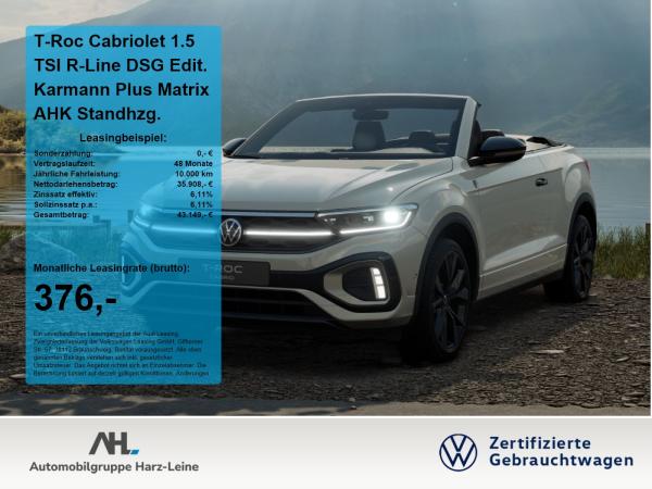 Volkswagen T-Roc Cabriolet 1.5 TSI R-Line DSG Edit. Karmann Plus Matrix AHK Standhzg.