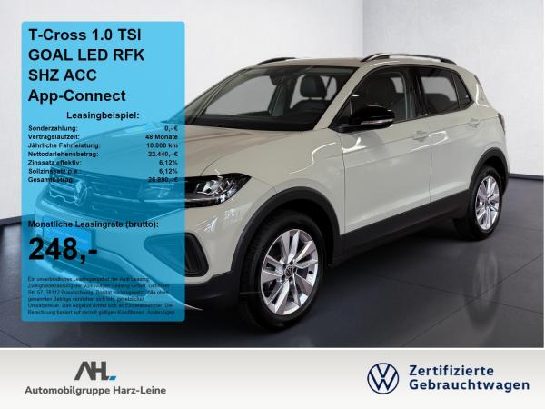 Volkswagen T-Cross 1.0 TSI GOAL LED RFK SHZ ACC App-Connect