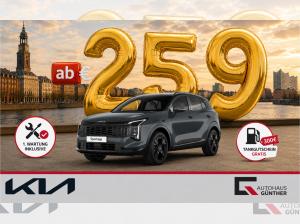 Kia Sportage 150PS AT Black Edition *sofort verfügbar* 1. Wartung inkl. + 300€ Tankgutschein | 19" | Carplay | We