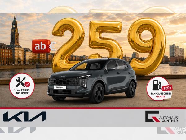 Kia Sportage 150PS AT Black Edition *sofort verfügbar* 1. Wartung inkl. + 300€ Tankgutschein | 19" | Carplay | We