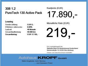 Peugeot 308 1.2 PureTech 130 Active Pack LED+Navi+SHZ