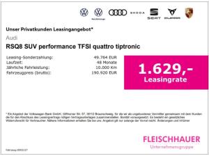 Audi RS Q8 SUV performance TFSI quattro tiptronic *AHK*Standheizung*Keramikbremsen*OLED*Panorama*Laserlicht*Mas