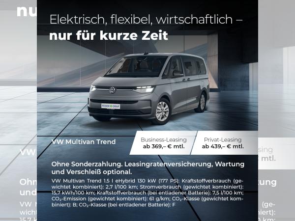 Volkswagen Multivan 1.5l e-Hybrid DSG 130kW ⚡HYBRID-WOCHEN!⚡