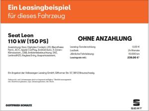 Seat Leon 2.0 TDI DSG LED*Navi*SHZ*Rückfahrkamera