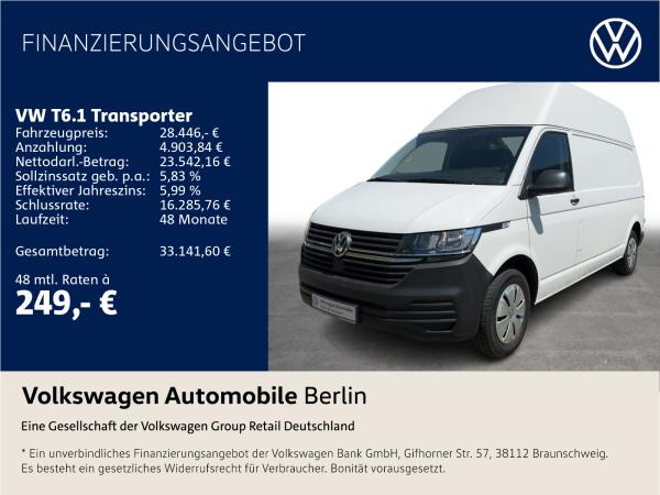 Volkswagen T6.1 Hochdach lang L2H3 2.0 TDI 4MOTION GRA PDC