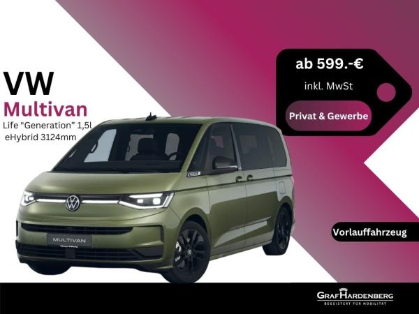 Volkswagen T7 Multivan Life "Generation" (0,5% Versteuerung für Gewerbekunden) 1,5l eHybrid 3124mm Radstand
