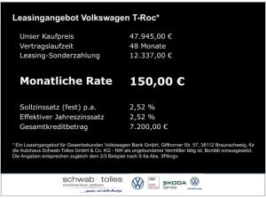 Volkswagen T-Roc Style 1.5 l eTSI OPF 110 kW (150 PS) 7-Gang-DSG AHK IQ Drive Easy Open & Close