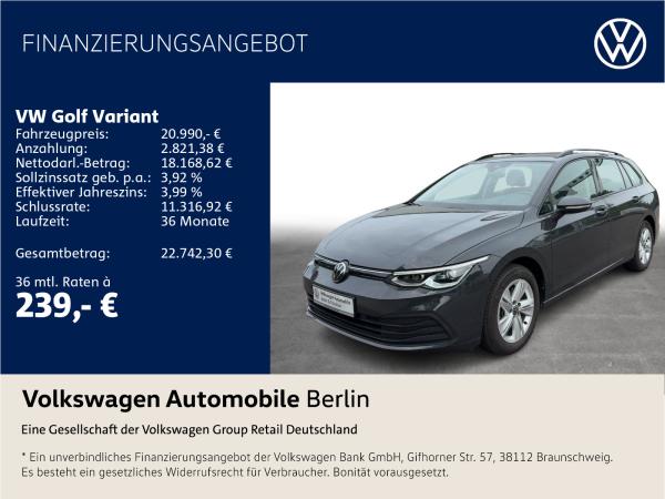 Abbildung Leasingangebot VW Golf Variant