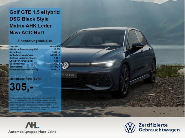 Volkswagen Golf GTE 1.5 eHybrid DSG Black Style Matrix AHK Leder Navi ACC HuD