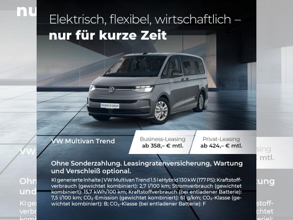Volkswagen T7 Multivan 1.5l e-Hybrid DSG 4MOTION ⚡HYBRID-WOCHEN!⚡