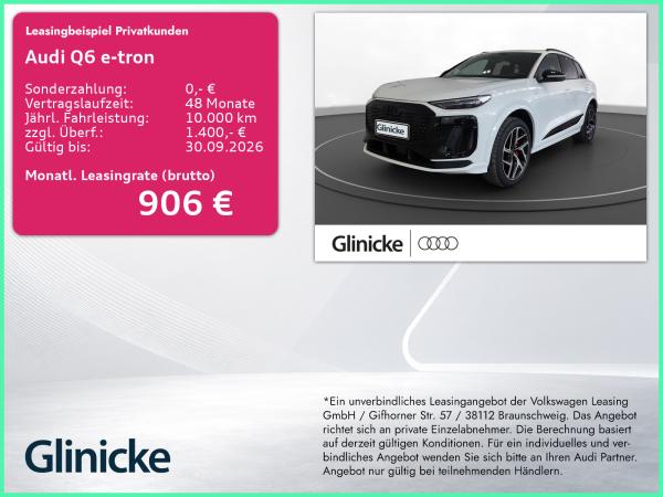 Audi Q6 e-tron qu. Luft AHK Pano LM 21" 360° B&O Head-Up
