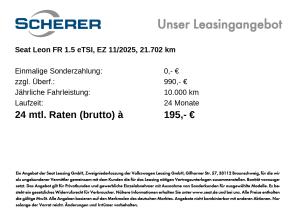 Seat Leon Sportstourer FR 1.5 eTSI DSG NAVI RFK ACC SHZ ALARM