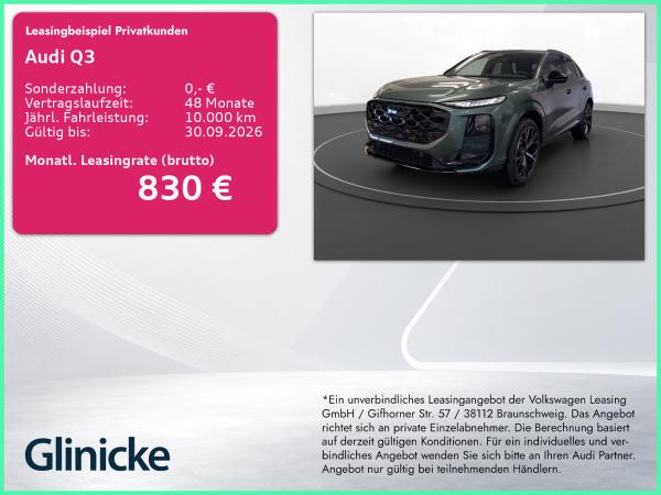Audi Q3 e-hybrid S tronic Pano Matrix LM 20" Sonos HeadUp