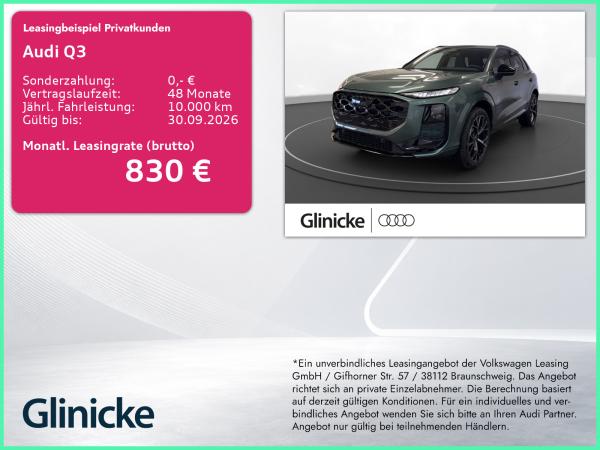 Audi Q3 e-hybrid S tronic Pano Matrix LM 20" Sonos HeadUp