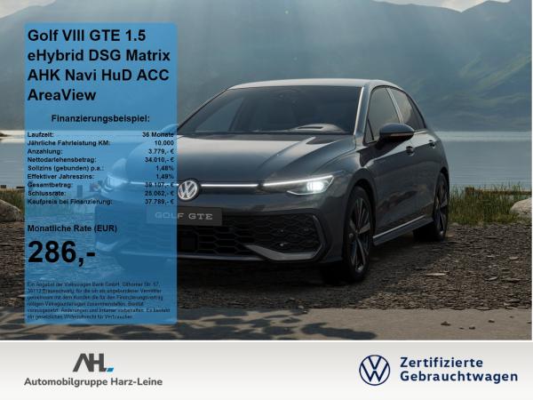 Volkswagen Golf VIII GTE 1.5 eHybrid DSG Matrix AHK Navi HuD ACC AreaView