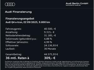 Audi Q4 e-tron 40 AHK RFK NAVI VIRTUAL