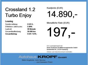 Opel Crossland 1.2 Turbo Enjoy LED+SHZ+Fernlichtass.