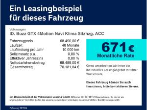 Volkswagen ID.Buzz ID. Buzz GTX 4Motion Navi Klima Sitzhzg. ACC LED