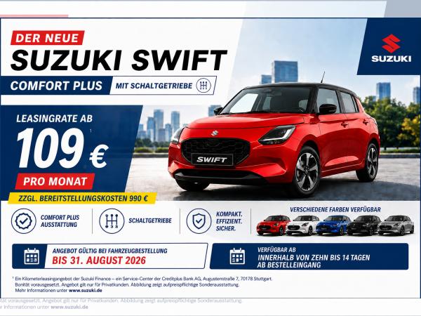 Abbildung Leasingangebot Suzuki Swift