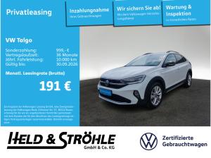 Volkswagen Taigo ENERGY 1.5 TSI DSG AHK IQ.LED NAVI 5J.GAR.