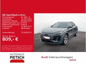 Audi Q6 e-tron Q6 Sportback e-tron 76 kWh S-Line Luftfed B&O
