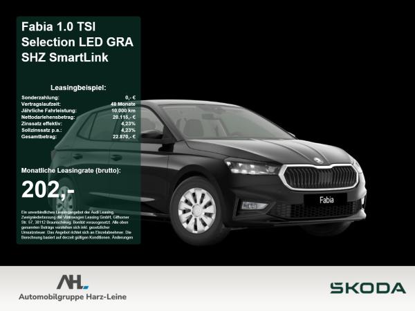 Skoda Fabia 1.0 TSI Selection LED GRA SHZ SmartLink