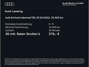Audi A4 Avant Advanced 40 TDI qu. S tr. AHK PDC NAVI