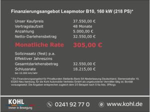 Leapmotor B10 Dynamic IRMSCHER Klimaautomatik Totwinkel DAB LED