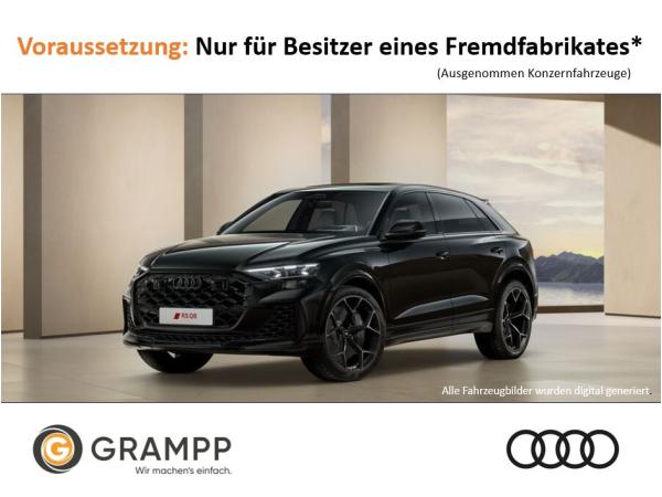 Audi RS Q8 performance 471 kW tiptronic + Porsche Dunkel Olive Metallic + SPORTABGAS + AHK + TECH PRO + LASER +