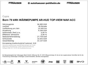 Cupra Born 79 kWh WÄRMEPUMPE AR-HUD TOP-VIEW NAVI ACC