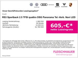 Audi RS3 Sportback 2.5 TFSI quattro S tronic *Carbon*Panorama*ACC*SONOS*Navi*Matrix*