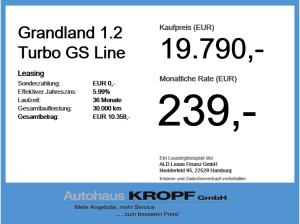 Opel Grandland 1.2 Turbo GS Line Alcantara+LED+SHZ+LM