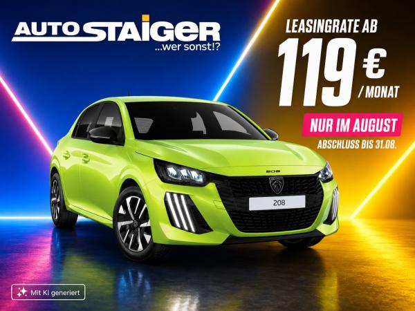 Abbildung Leasingangebot Peugeot 208