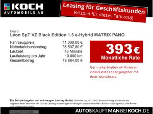 Cupra Leon Sportstourer VZ Black Edition 1.5 e-Hybrid MATRIX PANO
