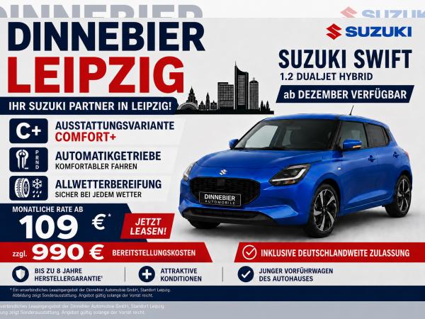Suzuki Swift "Comfort+" AUTOMATIK + ALLWETTERREIFEN - Nur bis 30.09.2026 !!!
