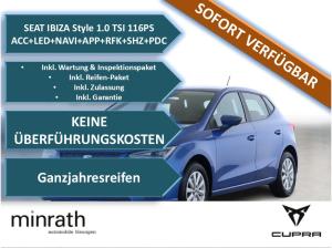 Seat Ibiza Ibiza Style 1.0 TSI ACC+LED+NAVI+APP+RFK+SHZ
