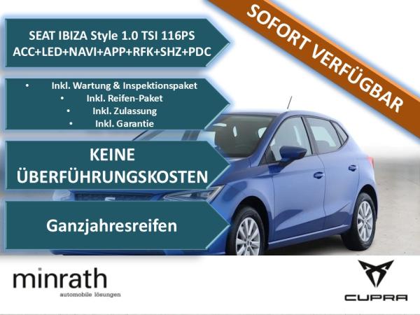 Seat Ibiza Ibiza Style 1.0 TSI ACC+LED+NAVI+APP+RFK+SHZ