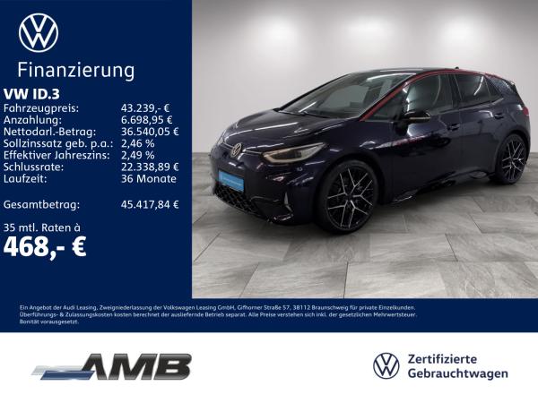 Volkswagen ID.3 GTX Fire & Ice 84kWh/AHK/Matrix/WäPu/1.31Garantie
