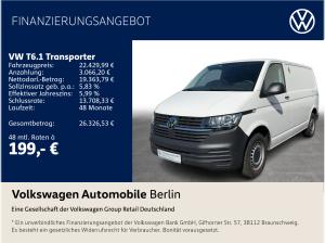 Volkswagen T6.1 Transporter Kasten Standhzg. PDC AHZV