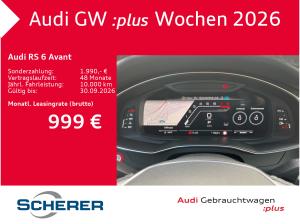 Audi RS6 Avant HD-MATRIX B&O STD-HEIZUNG AHK OPTIK-SCHWARZ+ RS-ABGAS