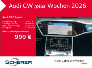 Audi RS6 Avant HD-MATRIX B&O STD-HEIZUNG AHK OPTIK-SCHWARZ+ RS-ABGAS