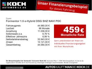 Cupra Formentor 1.5 e-Hybrid DSG SHZ NAVI PDC Alcantara TOTWINKEL MATRIX GJR