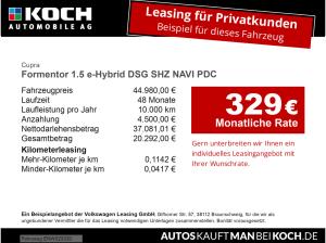 Cupra Formentor 1.5 e-Hybrid DSG SHZ NAVI PDC Alcantara TOTWINKEL MATRIX GJR