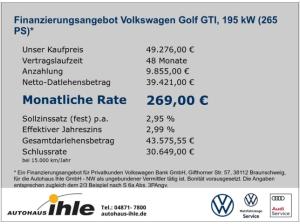 Volkswagen Golf GTI VIII Black Style 2,0 TSI DSG Premium-Deal